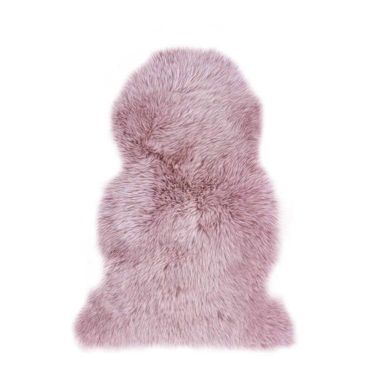 Canora Grey Saine Sheepskin Dusky Pink Rug & Reviews Wayfair.co.uk